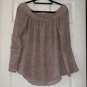 Derek Lam 100% silk off the shoulder blouse
